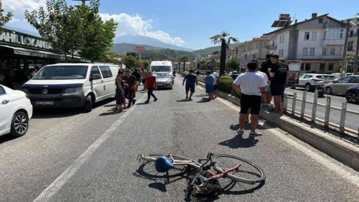 Fethiye'de otomobilin çarptığı 82 yaşındaki bisikletli hayata tutunamadı