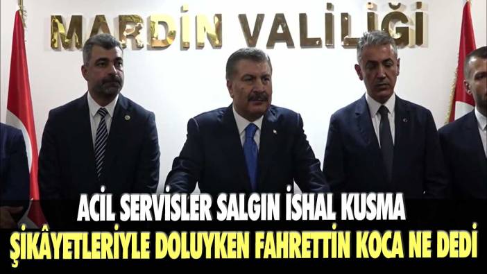 Acil servisler salgın, ishal, kusma şikâyetleriyle doluyken Fahrettin Koca ne dedi