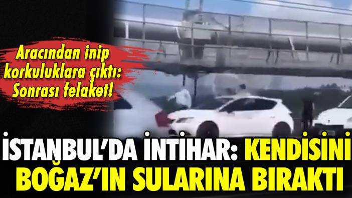 Fatih Sultan Mehmet Köprüsü'nden intihar: Aracından inip ölüme atladı