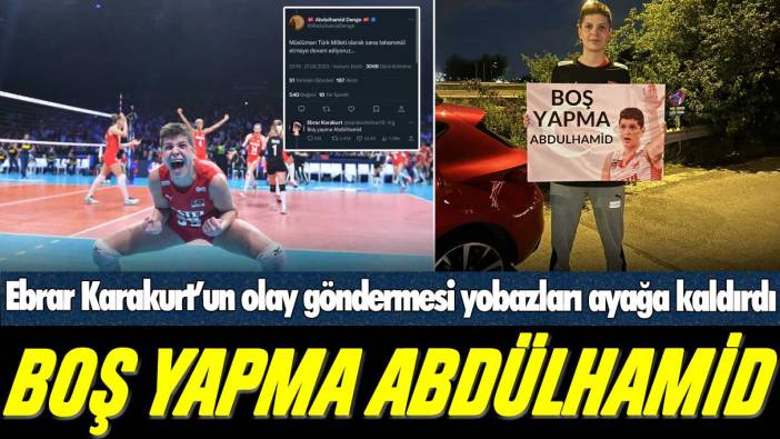 Ebrar Karakurt'tan İtalya maçı sonrası olay gönderme: Boş yapma Abdülhamid