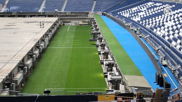 Bu stadyumsa diğerleri ne: Real Madrid yenilenen stadyumumdan görüntüler paylaştı