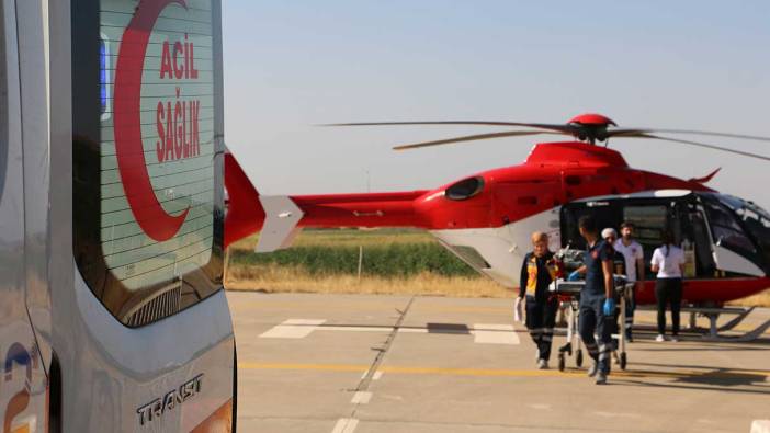 Ambulans helikopter 2,5 yaşındaki Eda için havalandı