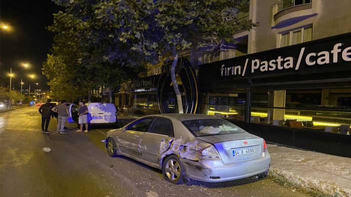 Tekirdağ'da alkollü sürücü park halindeki araca çarptı