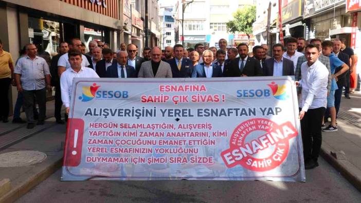 Sivas'ta esnafa destek kampanyası başlatıldı