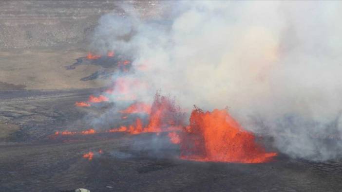 Hawaii'deki Kilauea Yanardağı yeniden faaliyete geçti!