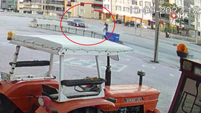 Konya’da motosiklet ile otomobil çarpıştı: Dehşet veren kaza kamerada