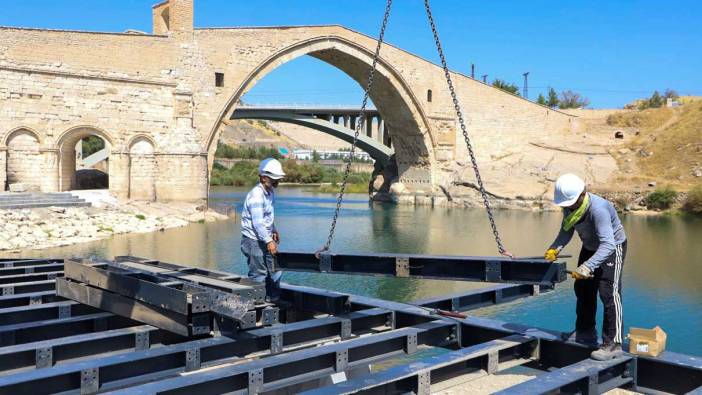 Tarihi Malabadi Köprüsünde çalışmalar sona yaklaşıyor