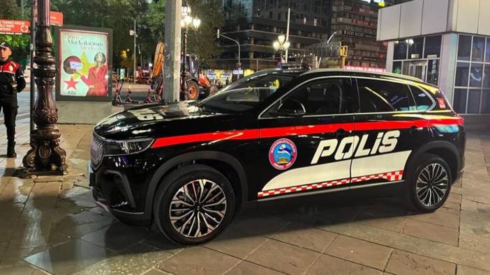 Ankara Kızılay'da polis araçları Togg oldu