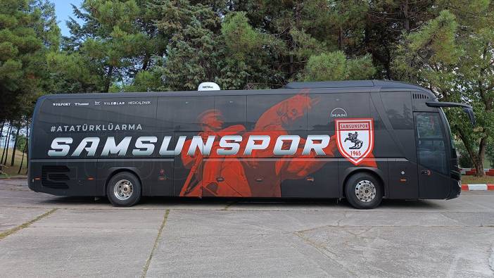 Samsunspor'un takım otobüsü görenleri büyüledi: Saedece Barcelona ve Bayern Münih'te var