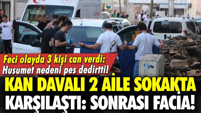 Diyarbakır'da kan davalı iki aile sokakta karşılaştı: 3 kişi can verdi