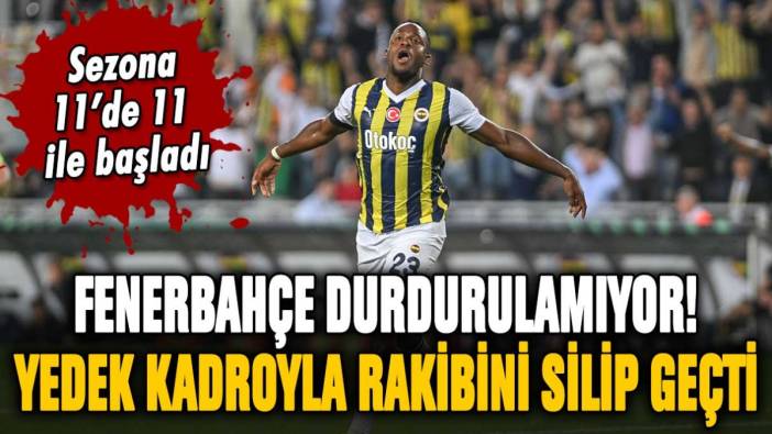 Fenerbahçe, Avrupa'da da durdurulamıyor: Yedek kadroyla rakibini sahadan sildi!