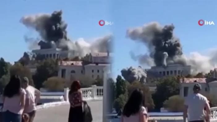 Ukrayna’nın Sivastopol'daki Rus karargahına gerçekleştirdiği füze saldırısının görüntüleri ortaya çıktı