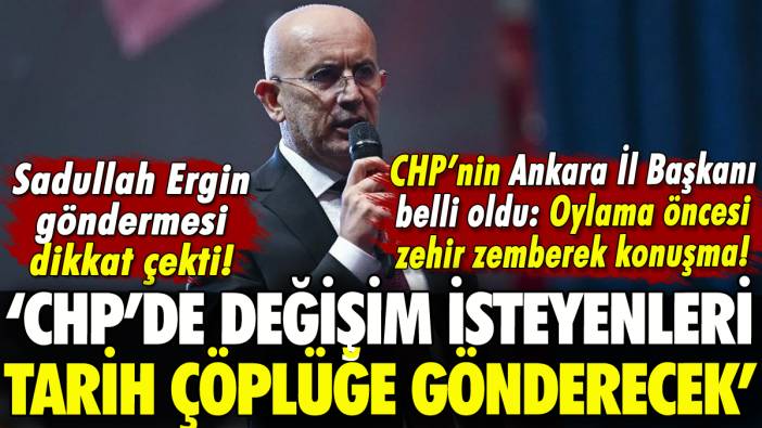 CHP Ankara İl Başkanı belli oldu: Konuşması salona damga vurdu