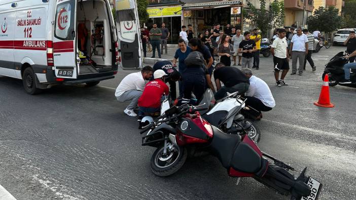 Milas'ta motosikletler çarpıştı: 2 yaralı