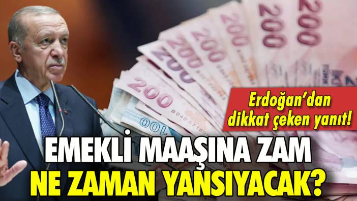 Erdoğan'dan 'Emekli maaşına zam ne zaman?' sorusuna yanıt