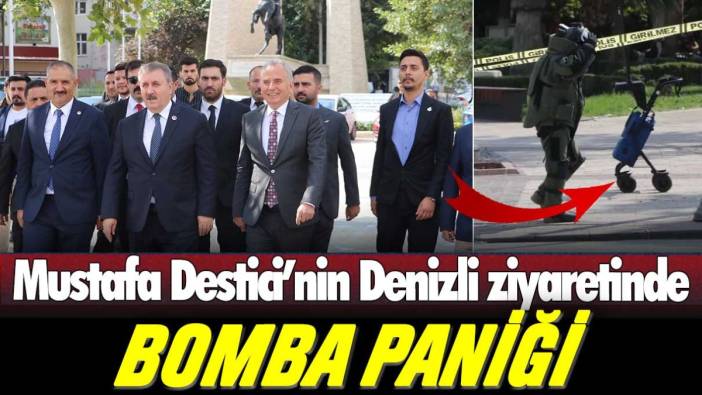 Mustafa Destici'nin Denizli ziyaretinde bomba paniği