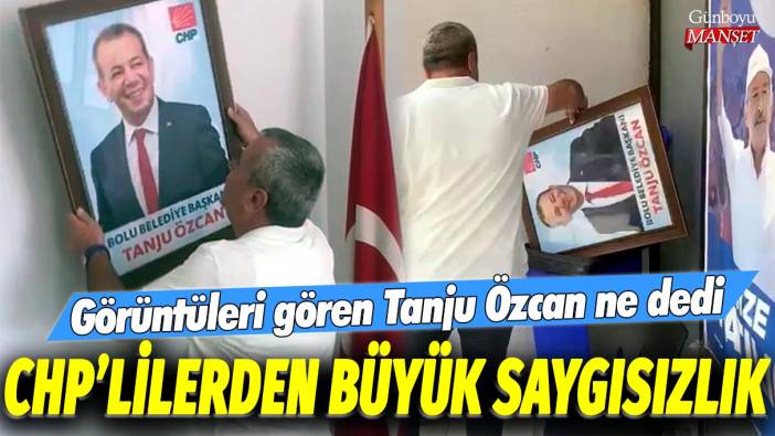 CHP'lilerden büyük saygısızlık... Görüntüleri gören Tanju Özcan ne dedi