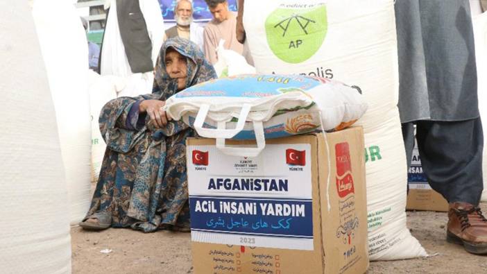 Türkiye Diyanet Vakfından 300 Heratlı depremzede aileye gıda yardımı