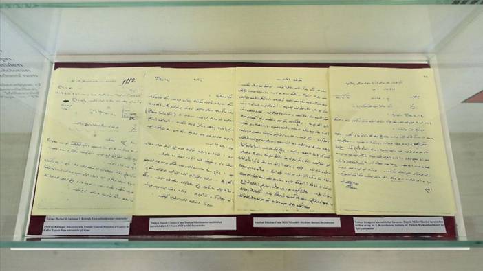 Kurtuluş Savaşı belgelerinin tıpkıbasımları Milli Mücadele ve Lozan Müzesi'ne getirildi