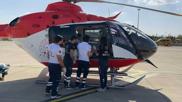 Şırnak'ta ambulans helikopter 8 aylık Berfin için havalandı