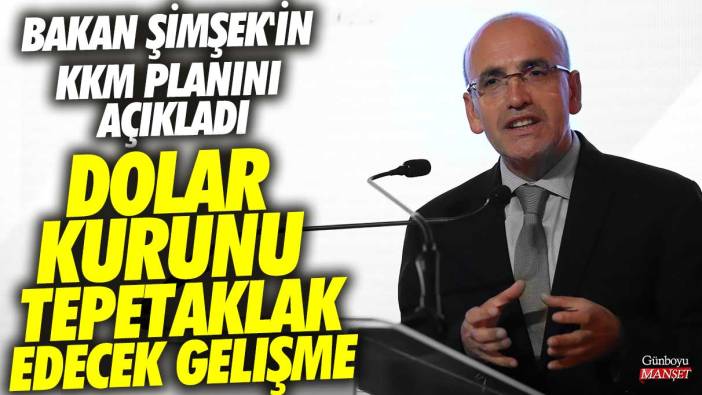 Dolar kurunu tepetaklak edecek gelişme! Bakan Mehmet Şimşek'in Kur Korumalı Mevduat planını açıkladı