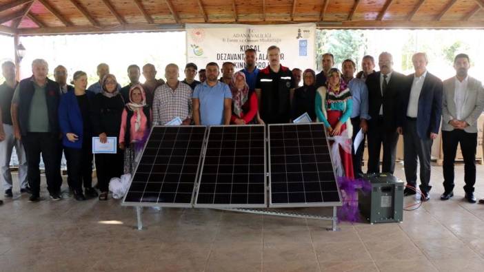 38 göçer aileye güneş paneli verildi