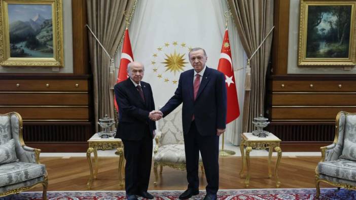 Cumhurbaşkanı Erdoğan ve Bahçeli Beştepe'de bir araya geldi
