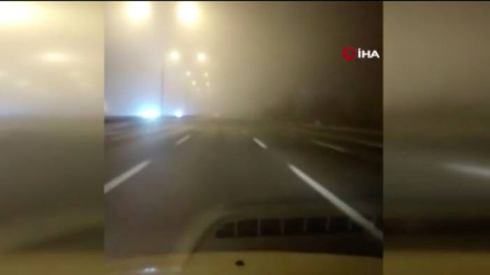 Gece saatlerinde araç sürenler dikkat! İstanbul Anadolu Yakası'nı sis kapladı