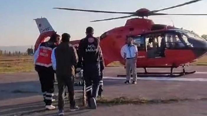 Helikopter ambulans aort diseksiyon hastası için havalandı