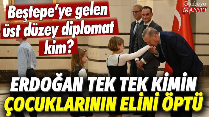 Erdoğan, tek tek kimin çocuklarının elini öptü? Beştepe’ye gelen üst düzey diplomat kim?