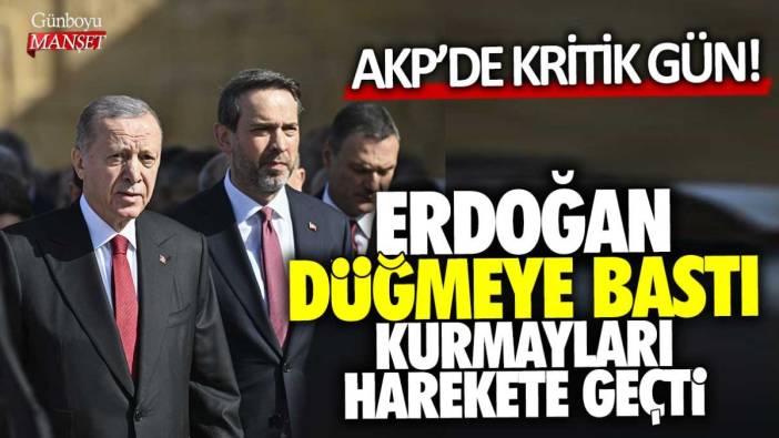 Recep Tayyip Erdoğan düğmeye bastı! Kurmayları harekete geçti... AKP'de kritik gün