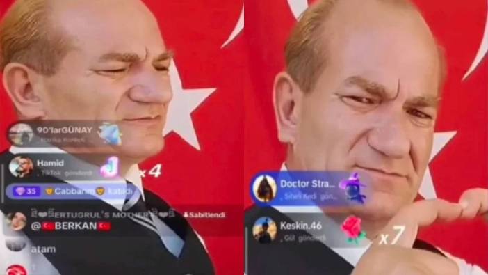 Tiktok kullanıcısı Atatürk'e benzerliğiyle saatte 500 bin tl kazandı!