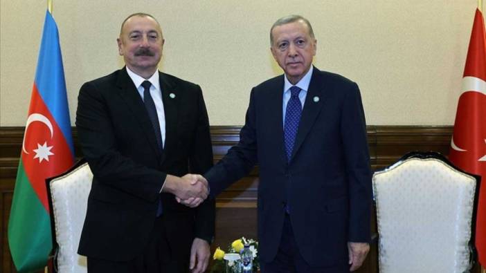 Cumhurbaşkanı Erdoğan, Astana'da İlham Aliyev ile görüştü