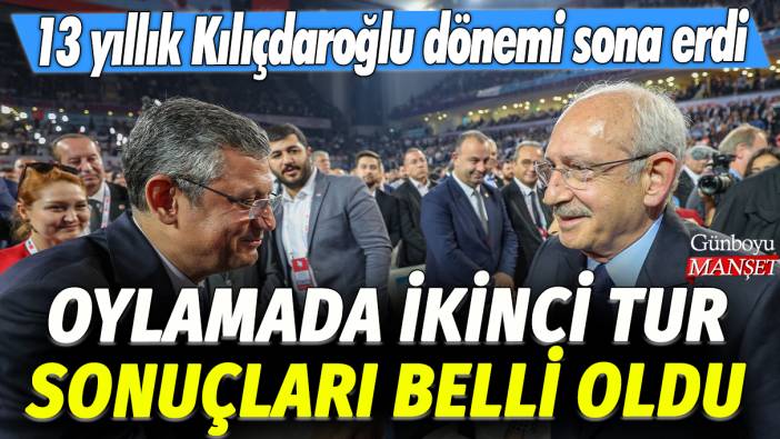 Özgür Özel az bir farkla Kılıçdaroğlu'nu geçmişti! Oylamada ikinci tur sonuçları belli oldu
