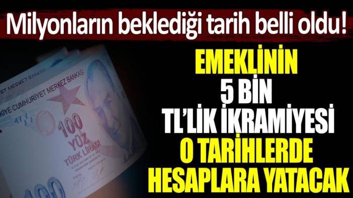 Ödeme takvimi belli oldu! Emeklinin 5 bin TL'lik Cumhuriyet Bayramı ikramiyesi o tarihte hesaplara yatacak...