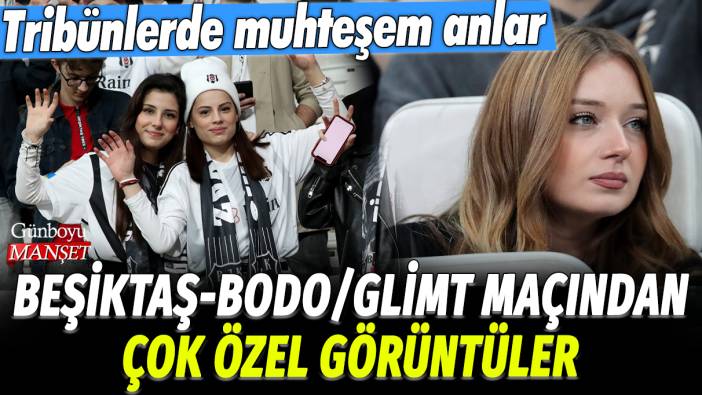 Beşiktaş Bodo/Glimt maçından çok özel görüntüler: Tribünlerde muhteşem anlar