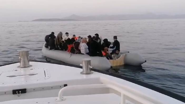 Bodrum açıklarında 77 düzensiz göçmen kurtarıldı