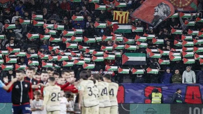 La Liga'da yasaklara rağmen Filistin'e destek sürüyor