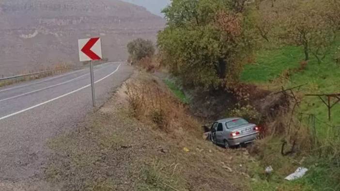 Siirt'te köy yolunda kaza: Otomobil şarampole yuvarlandı: 1 ölü, 8 yaralı