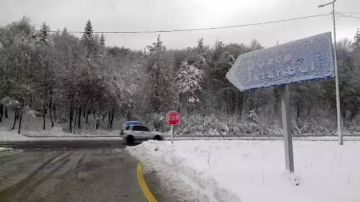 Kar yağışı ulaşımı aksatmıştı: Yağışın durduğu Bolu Dağı'nda ulaşım normale döndü
