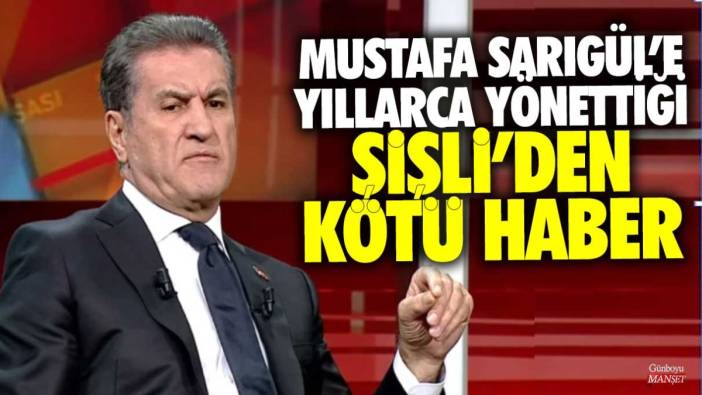 Mustafa Sarıgül'e yıllarca yönettiği Şişli'den kötü haber
