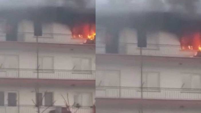 Ankara'da 5 katlı binada korkutan yangın