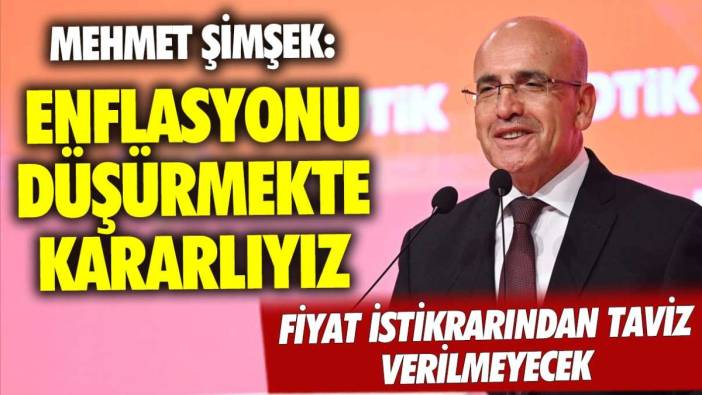Faiz kararı sonrası Mehmet Şimşek'ten enflasyon çıkışı
