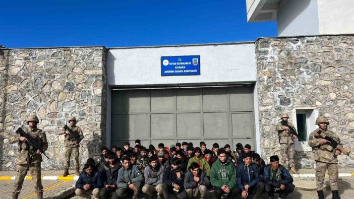 Bitlis kırsalında 50 kaçak Afgan yakalandı