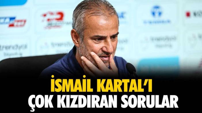 Karagümrük maçı sonrası Fenerbahçe Teknik Direktörü İsmail Kartal'ı basın toplantısında çok kızdıran sorular