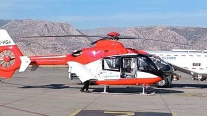 Ambulans helikopter 5 yaşındaki çocuk için havalandı