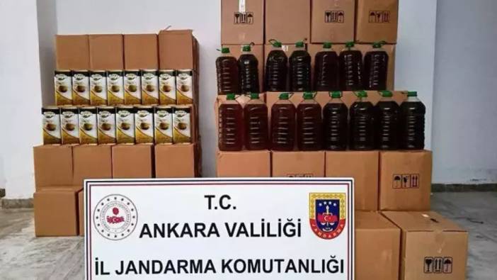 Piyasa değeri yaklaşık 1,5 milyon lira! Ankara'da kaçak zeytinyağı ele geçirildi