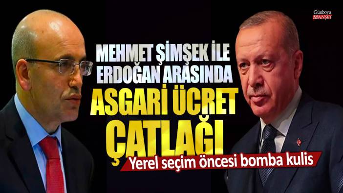 Yerel seçim öncesi bomba kulis: Mehmet Şimşek ile Erdoğan arasında asgari ücret çatlağı
