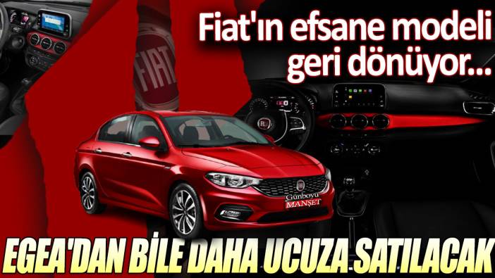 Fiat'ın efsane modeli Linea geri dönüyor: Egea'dan bile daha ucuza satılacak!