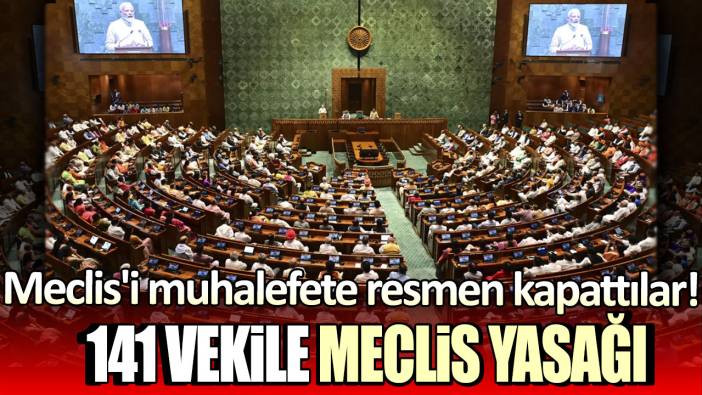 141 vekile meclis yasağı: Meclis'i muhalefete resmen kapattılar!